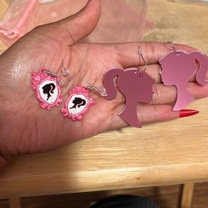 BARBIE EARRING SET! 2 PAIRS!